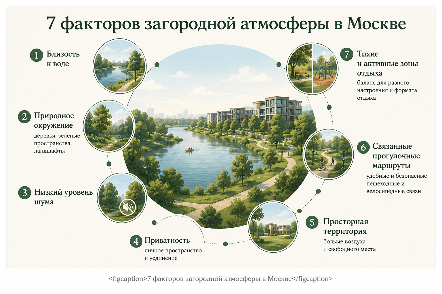 7 факторов загородной атмосферы в Москве