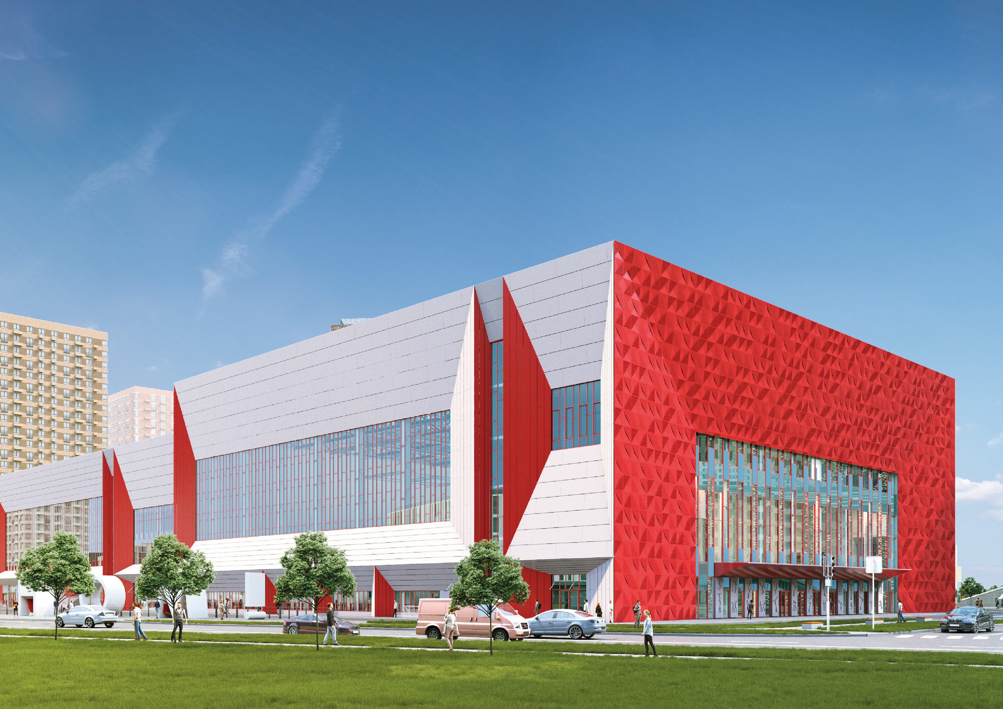 В СОСТАВ МНОГОФУНКЦИОНАЛЬНОГО ДВОРЦА СПОРТА ВХОДЯТ: